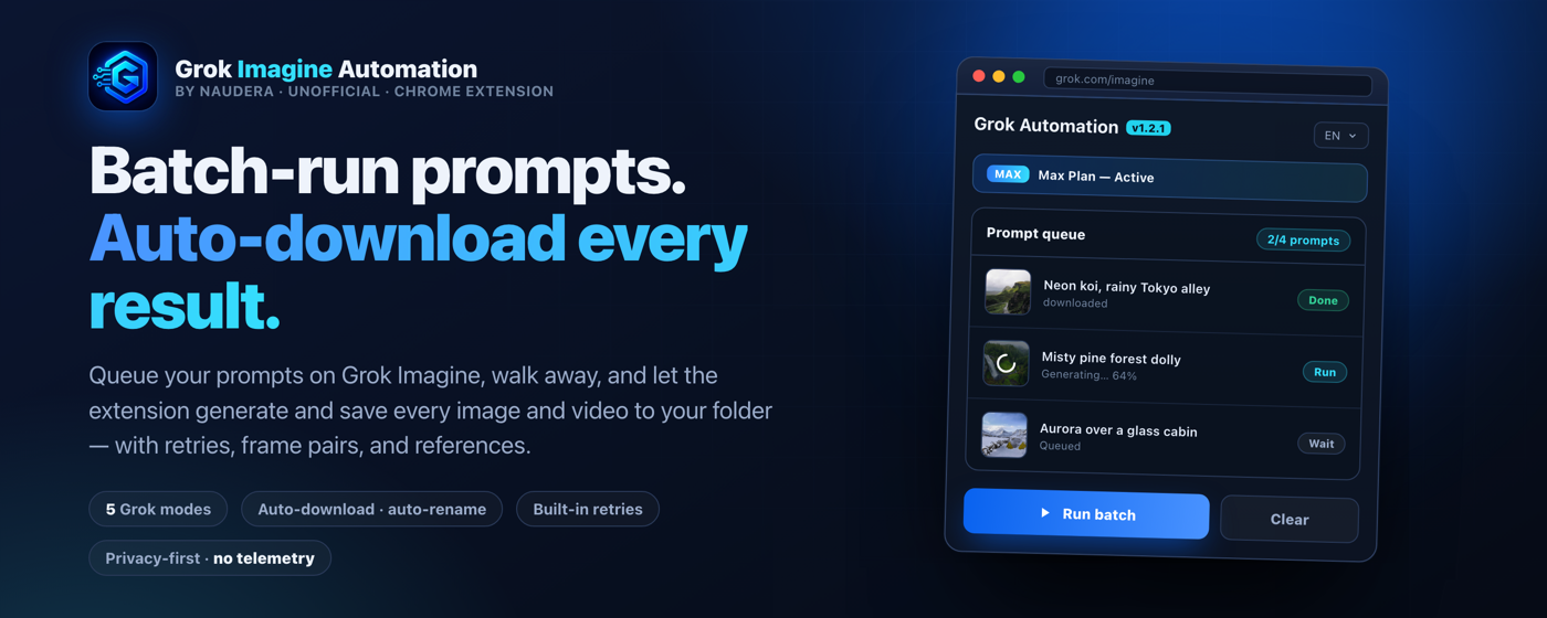 Grok Automation store preview