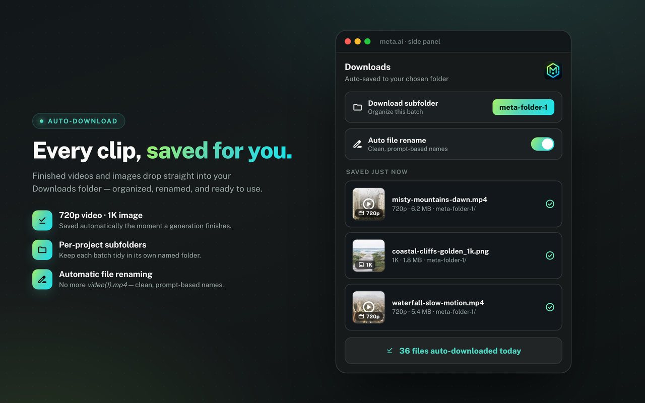 Auto-downloaded media